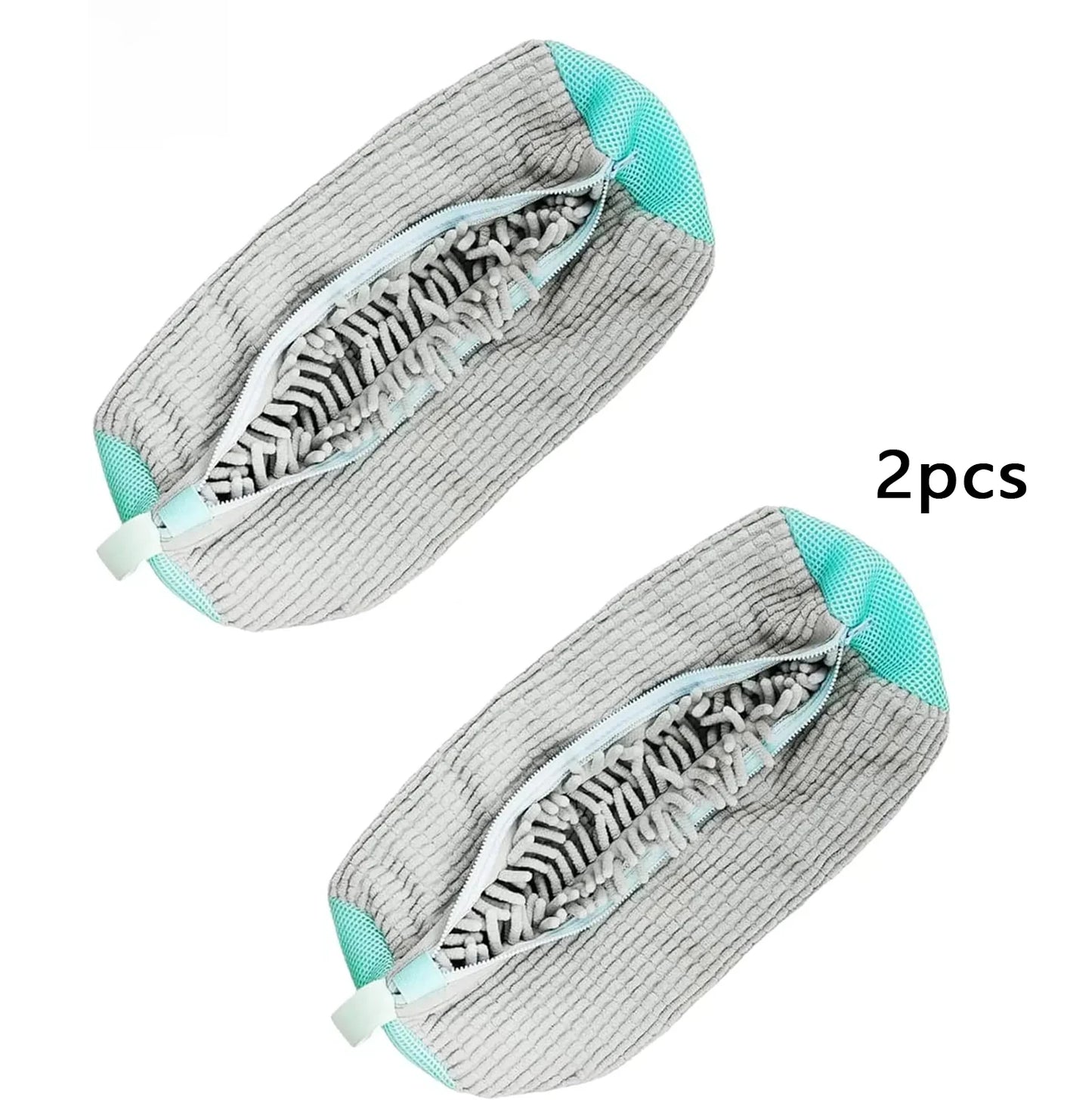 Wash Bag Padded Net Laundry Shoes Protector Fluffy Fibers Polyester Washing Shoes Machine Friendly Laundry Bag Drying Bags
