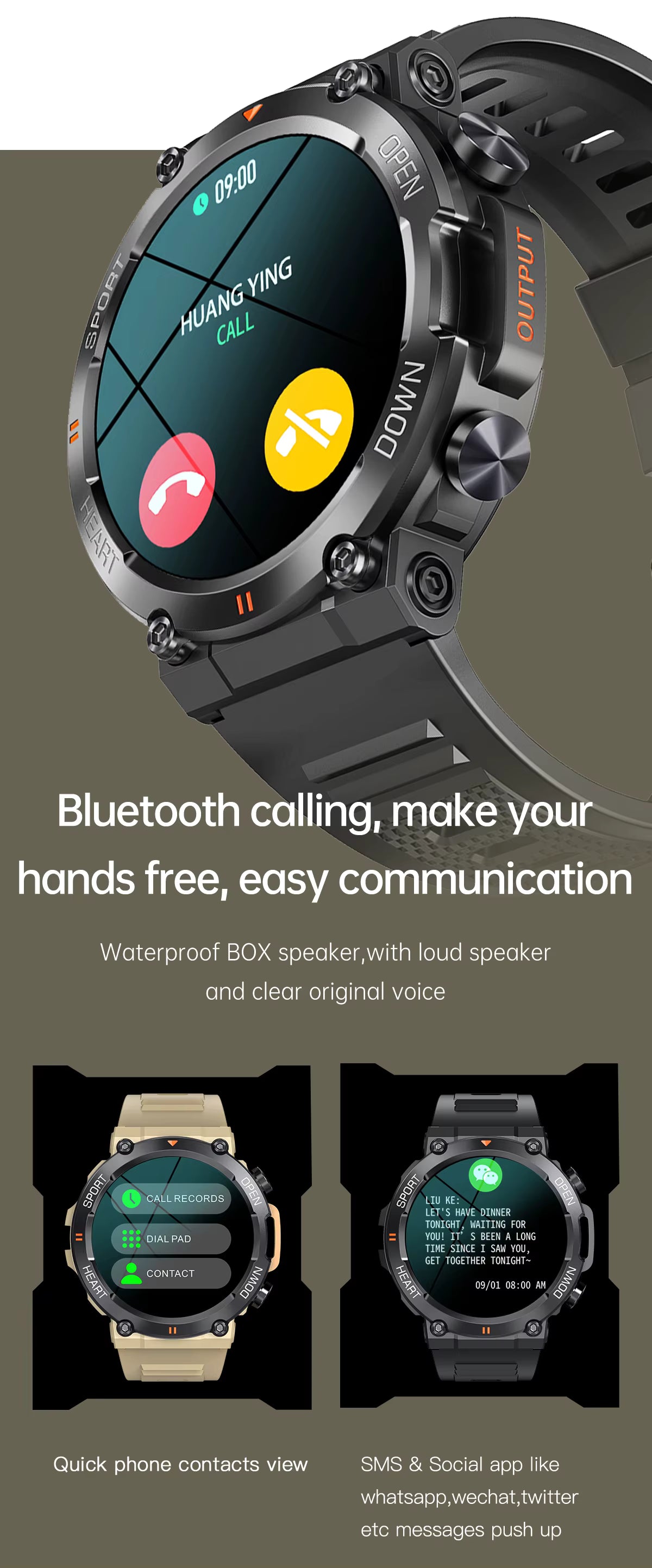 K56Pro Smart Watch for Men Heart Rate Blood Bluetooth Sport 400Mah Long Standby 1.39 Inch 360*360 HD Screen Outdoors Smartwatch
