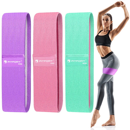 Professional Resistance Bands for Lower Body Workouts - Non-Slip Elastic Booty Bands, Three Resistance Levels for Women’s Fitness and Glute Training