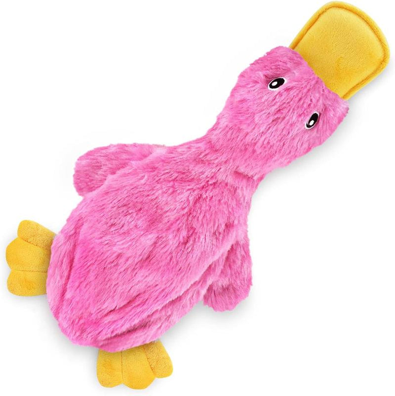 Crinkle Dog Toy for Small, Medium, and Large Breeds, Cute No Stuffing Duck with Soft Squeaker, Fun for Indoor Puppies and Senior Pups,...