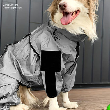 Winter Warm Pet Cloth, Reflective Safety Dog Raincoat, Waterproof Sunscreen Pet Raincoat, Pet Clothes for Dogs Outdoor Walking, Dog Clothing for Border Collie Beagle, Animal Gift