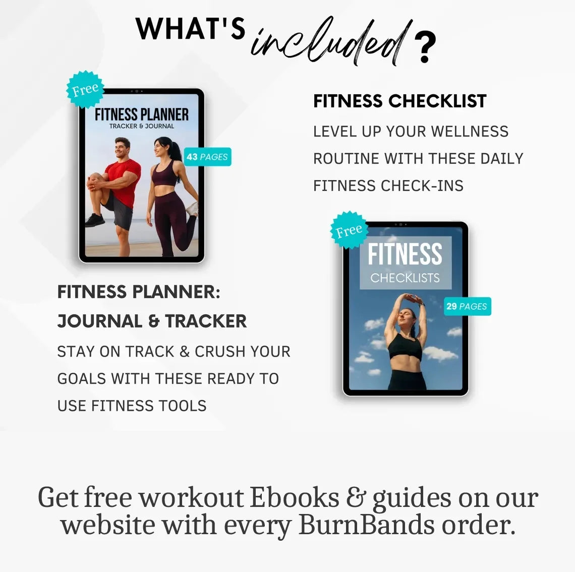 Burn Bands Resistance Loop Bands Set of 5 with Carry Bag