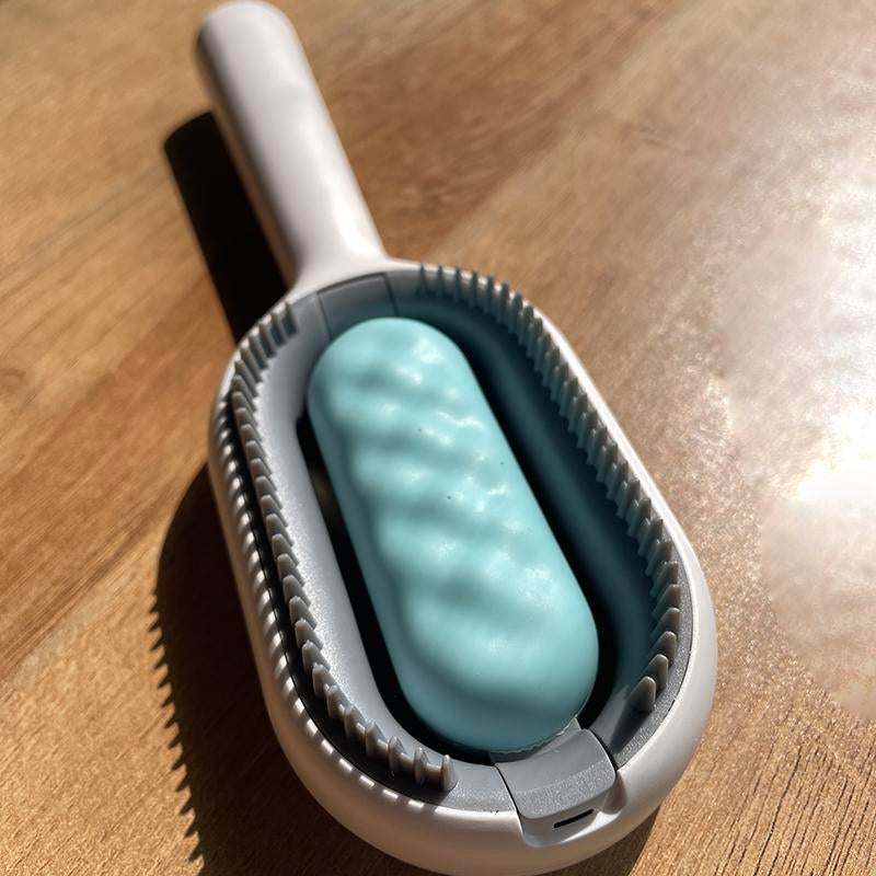 Cat Brush, Pet Grooming Comb, Pet Hair Removal Comb with Built-In Water Tank, Double-Sided Pet Hair Cleaning Brush, Pet Supplies