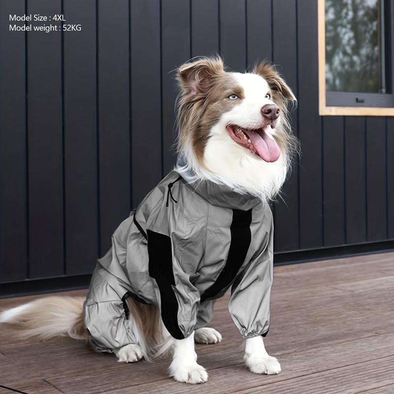 Winter Warm Pet Cloth, Reflective Safety Dog Raincoat, Waterproof Sunscreen Pet Raincoat, Pet Clothes for Dogs Outdoor Walking, Dog Clothing for Border Collie Beagle, Animal Gift