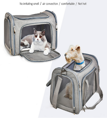 Pauflask Pet Carrier for Small and Medium dogs cats, Airline Approved