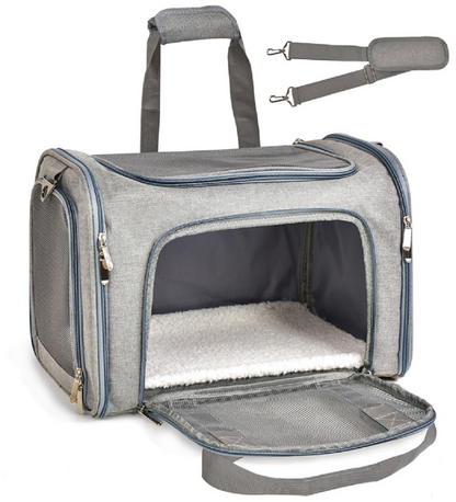 Pauflask Pet Carrier for Small and Medium dogs cats, Airline Approved