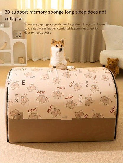 1Pc Winter Warm Removable Washable Dog Bed, All Seasons Universal, Pet Sleeping Nest, Suitable for Large Dog