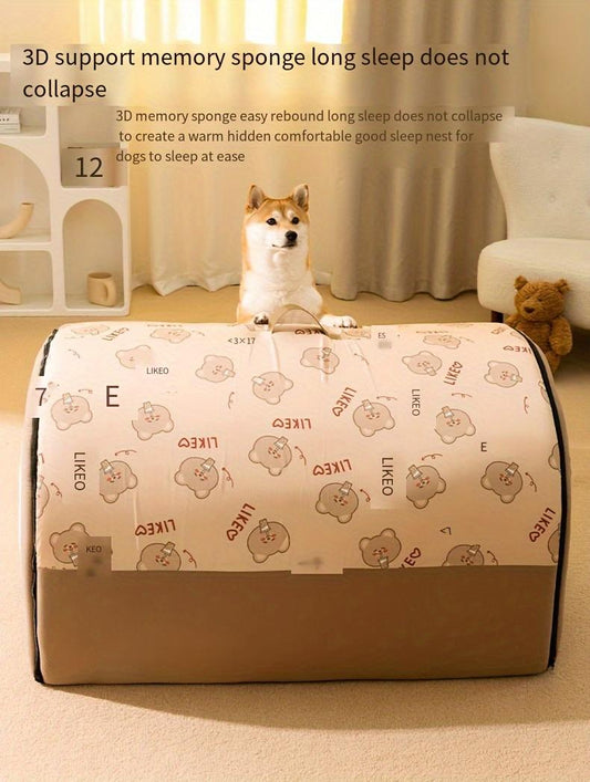 1Pc Winter Warm Removable Washable Dog Bed, All Seasons Universal, Pet Sleeping Nest, Suitable for Large Dog