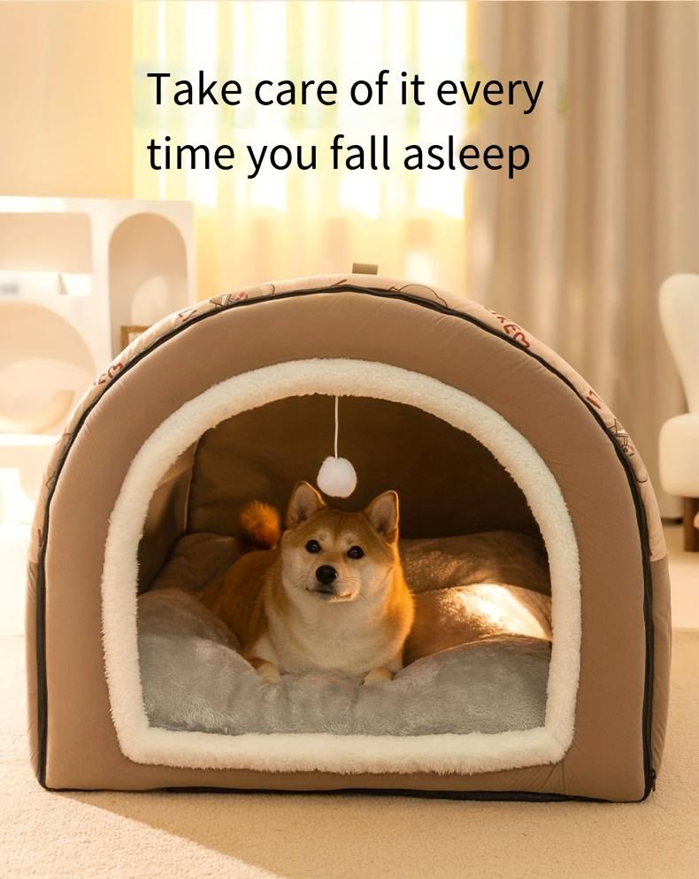 1Pc Winter Warm Removable Washable Dog Bed, All Seasons Universal, Pet Sleeping Nest, Suitable for Large Dog