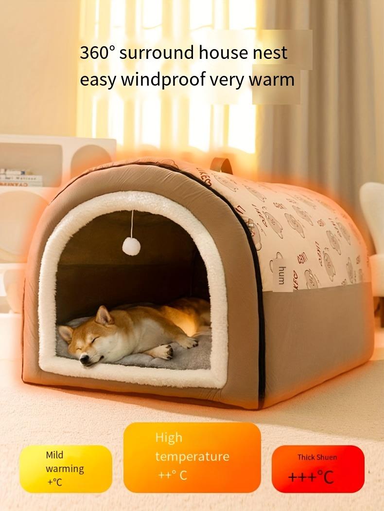 1Pc Winter Warm Removable Washable Dog Bed, All Seasons Universal, Pet Sleeping Nest, Suitable for Large Dog