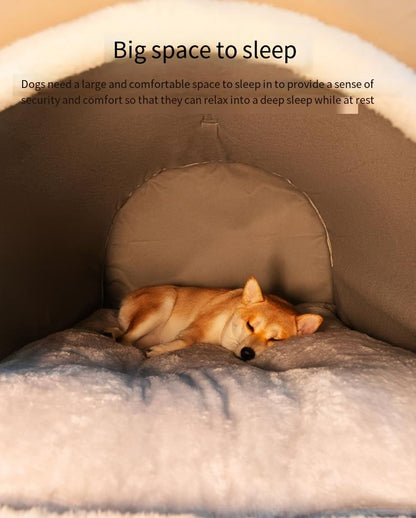 1Pc Winter Warm Removable Washable Dog Bed, All Seasons Universal, Pet Sleeping Nest, Suitable for Large Dog