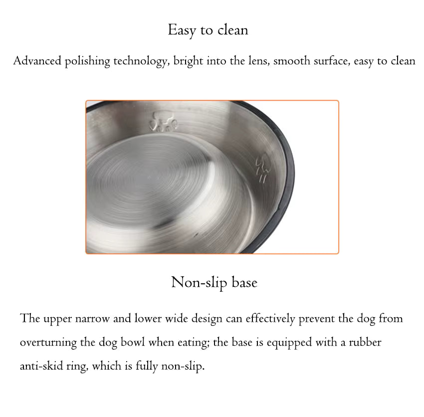 Paw Stainless Steel Pet Dog Bowl Feeder Skidproof Anti-Ant Shape Cat Dog Bowls Food Accessories Pet Supplies 6 Sizes