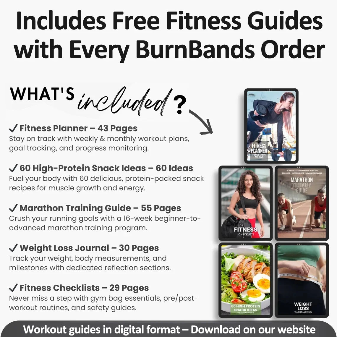 Burn Bands Resistance Loop Bands Set of 5 with Carry Bag