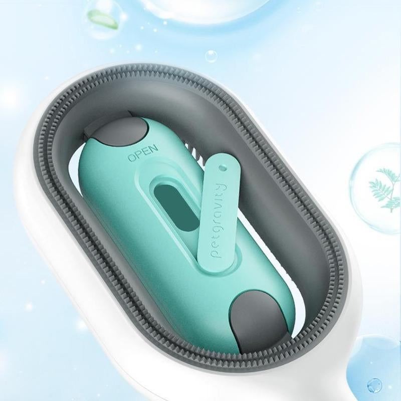 Cat Brush, Pet Grooming Comb, Pet Hair Removal Comb with Built-In Water Tank, Double-Sided Pet Hair Cleaning Brush, Pet Supplies