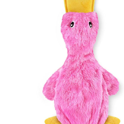 Crinkle Dog Toy for Small, Medium, and Large Breeds, Cute No Stuffing Duck with Soft Squeaker, Fun for Indoor Puppies and Senior Pups,...