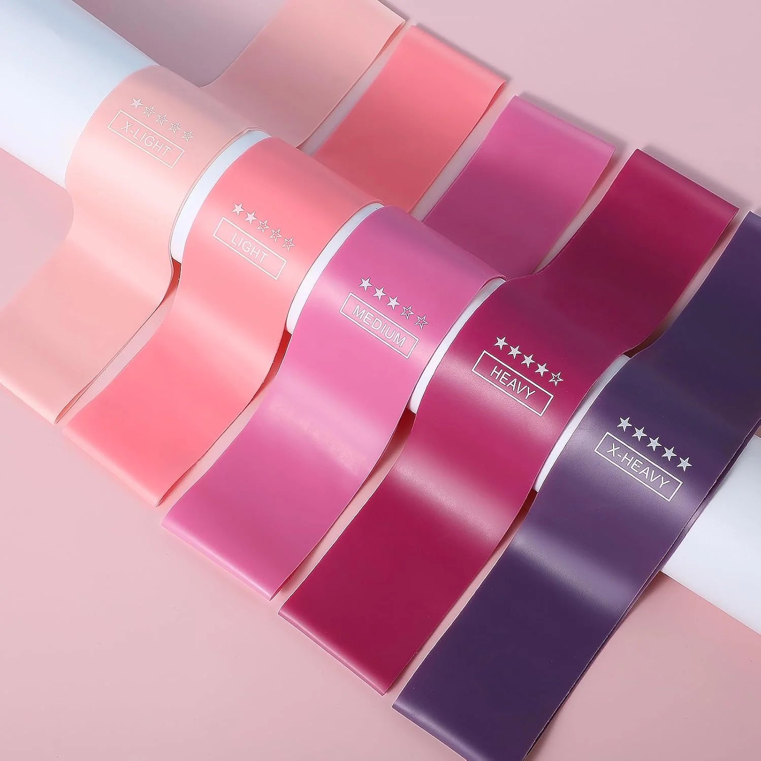 Burn Bands Resistance Loop Bands Set of 5 with Carry Bag