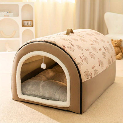 1Pc Winter Warm Removable Washable Dog Bed, All Seasons Universal, Pet Sleeping Nest, Suitable for Large Dog