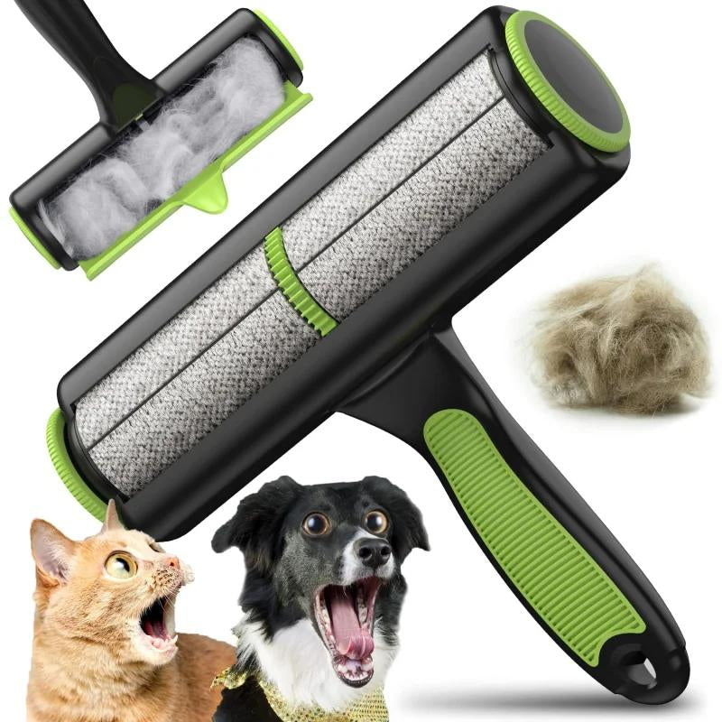Pet Hair Remover for Cat and Dogs Green Cleaning Brush Fur Removing Animals Hair Brush Clothing Couch Sofa Carpets Combs