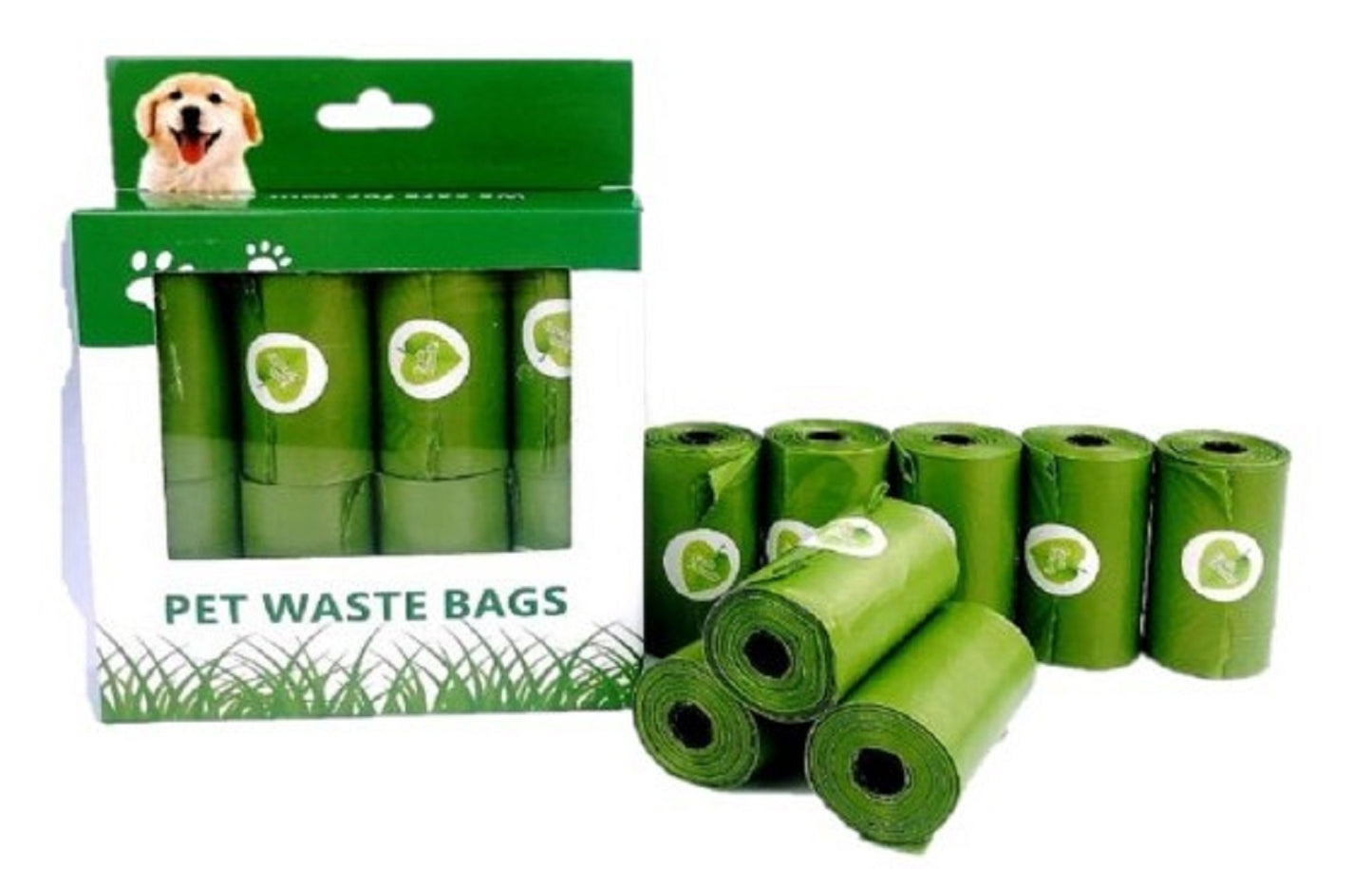 Pauflask Pet waste bag, Dog poop bag biodegradable 120 counts