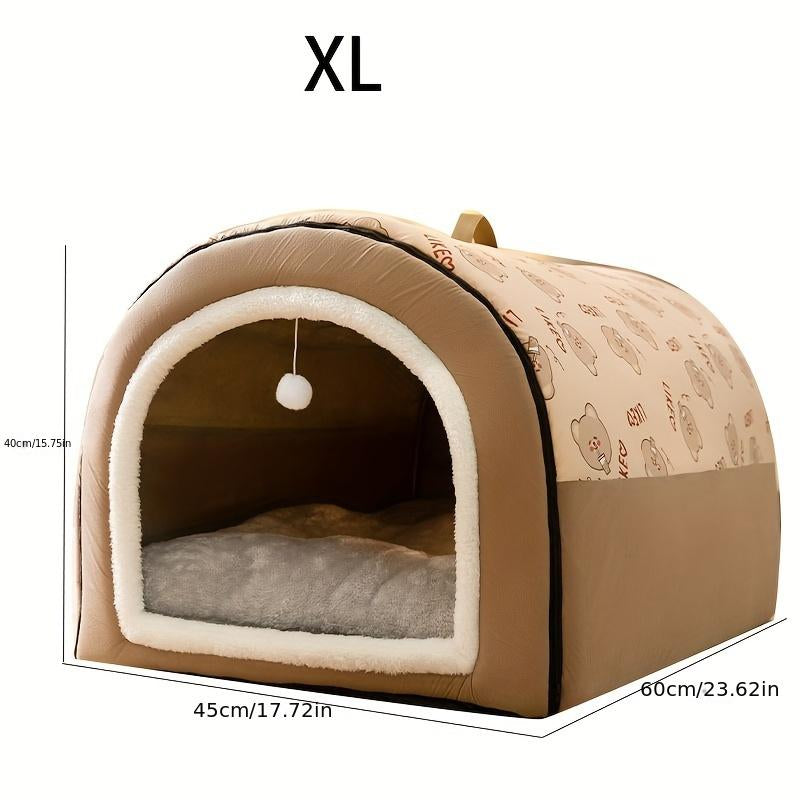 1Pc Winter Warm Removable Washable Dog Bed, All Seasons Universal, Pet Sleeping Nest, Suitable for Large Dog