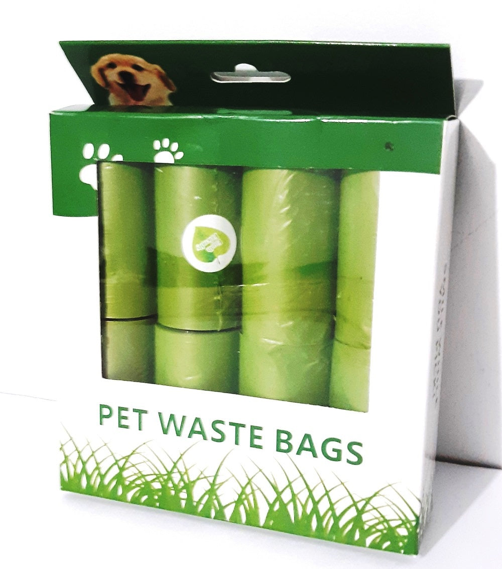 Pauflask Pet waste bag, Dog poop bag biodegradable 120 counts
